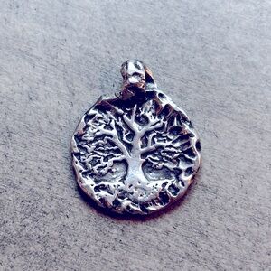 Handmade, Artisan Tree of Life pendant, One of a Kind! Sterling Silver